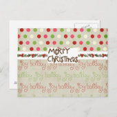 Wunderliche Weihnachtskarte Feiertagspostkarte (Vorne/Hinten)