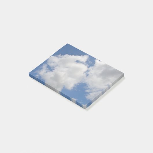 Wunderliche Wolken-Anmerkungen Post-it Klebezettel (angewinkelt)