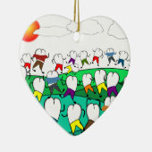 Wunderliche zahnmedizinische Zahn-Kunst-Geschenke Keramik Ornament (Rechts)