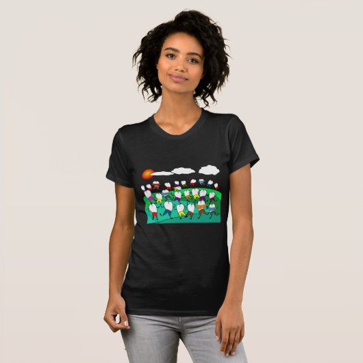Wunderliche zahnmedizinische Zahn-Kunst-Geschenke T-Shirt (Vorne ganz)