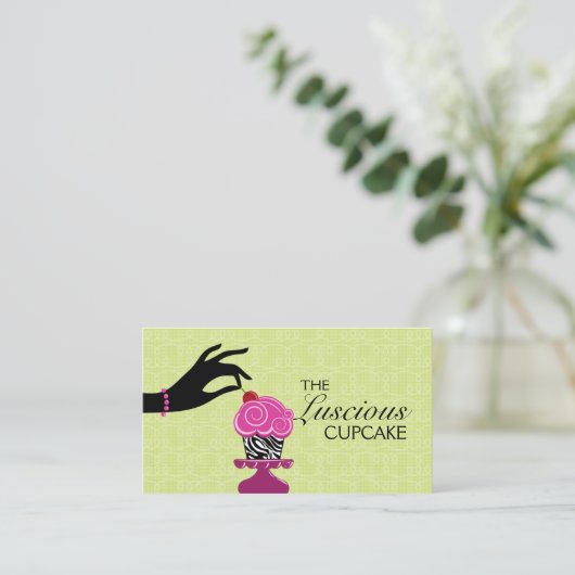 Wunderliche Zebra-Bäckerei Visitenkarte (Stehend Vorderseite)