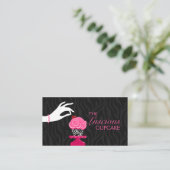 Wunderliche Zebra-Kuchen-Bäckerei Visitenkarte (Stehend Vorderseite)