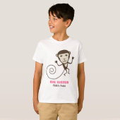 Wunderlicher Affe-große Schwester T-Shirt (Vorne ganz)