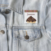 WUNDERLICHER BÄCKEREI-KUCHEN-NAMENSSCHILD BUTTON (Beispiel)