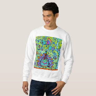 WUNDERLICHER BAUM DES LEBEN-VOGEL-MALENS SWEATSHIRT