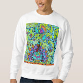 WUNDERLICHER BAUM DES LEBEN-VOGEL-MALENS SWEATSHIRT (Vorderseite)