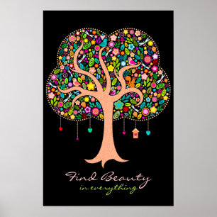 Wunderlicher Baum - kundenspezifisches Wand-Plakat Poster