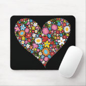 Wunderlicher Frühlings-Blumenvalentine-niedliche Mousepad (Mit Mouse)
