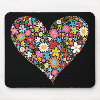 Wunderlicher Frühlings-Blumenvalentine-niedliche Mousepad