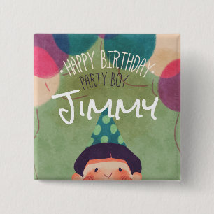 Wunderlicher Illustrations-alles- Gute zum Button