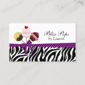 Wunderlicher Kuchen-Pop-Bäcker Visitenkarte (Vorderseite)