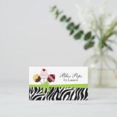 Wunderlicher Kuchen-Pop Visitenkarte (Stehend Vorderseite)