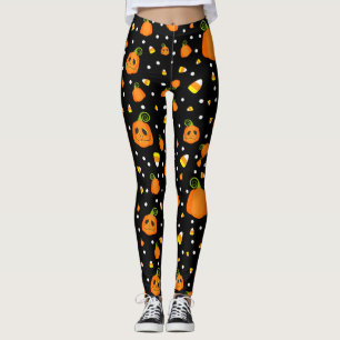 Wunderlicher Kürbis-u. Süßigkeits-Mais-Spaß Leggings