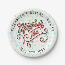 Wunderlicher Nachmittags-Tee-Papier-Teller Pappteller