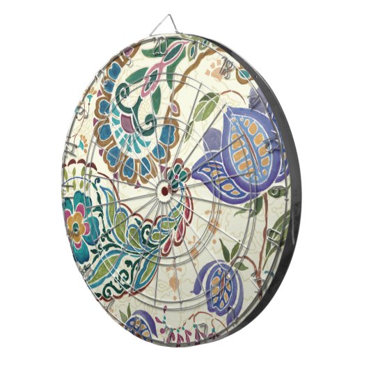 Wunderlicher Pfau Dartscheibe (Vorderseite rechts)