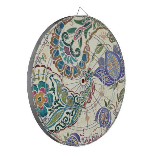 Wunderlicher Pfau Dartscheibe (Vorderseite Links)