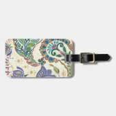 Wunderlicher Pfau Gepäckanhänger (Vorderseite horizontal)