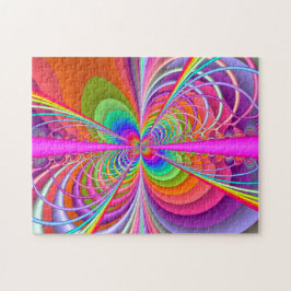 Wunderlicher Schmetterling - Fraktal-Kunst Puzzle