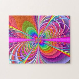 Wunderlicher Schmetterling - Fraktal-Kunst Puzzle