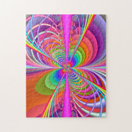 Wunderlicher Schmetterling - Fraktal-Kunst Puzzle