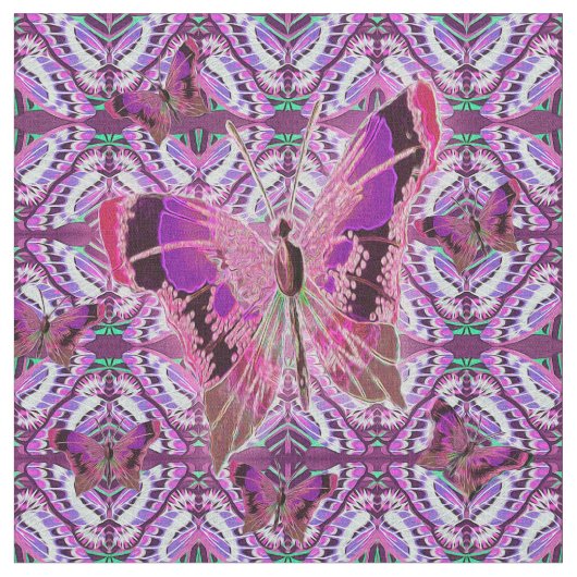 Wunderlicher Schmetterling Stoff (Nahaufnahme)