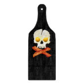 Wunderlicher Speck-Knochen-Ei-Schädel Schneidebrett (Vorderseite)
