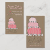 Wunderlicher süßer rosa visitenkarte (Vorne/Hinten)