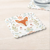 Wunderlicher WaldFox Untersetzer (angewinkelt)