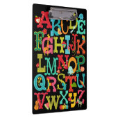 Wunderliches Alphabet-Klemmbrett Klemmbrett (Rechts)