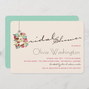Wunderliches b-Frühlings-Blumen-Brautparty laden Einladung