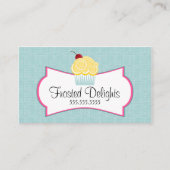 Wunderliches Bäckerei-Blau Visitenkarte (Vorderseite)