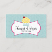 Wunderliches Bäckerei-Blau Visitenkarte (Vorderseite)