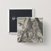 Wunderliches Bild der Toilers in den Bergwerken Button (Vorne & Hinten)