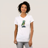 Wunderliches Eulen-Gewohnheits-T-Shirt T-Shirt (Vorne ganz)