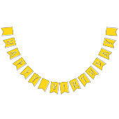 Wunderliches gelbes alles Gute zum Geburtstag Wimpelkette (Alle)