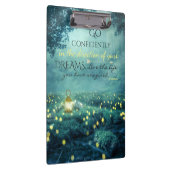 Wunderliches inspirierendes Traum-Zitat Klemmbrett (Rechts)