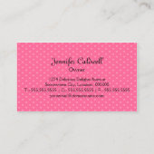 Wunderliches Kuchen-Backen Visitenkarte (Rückseite)