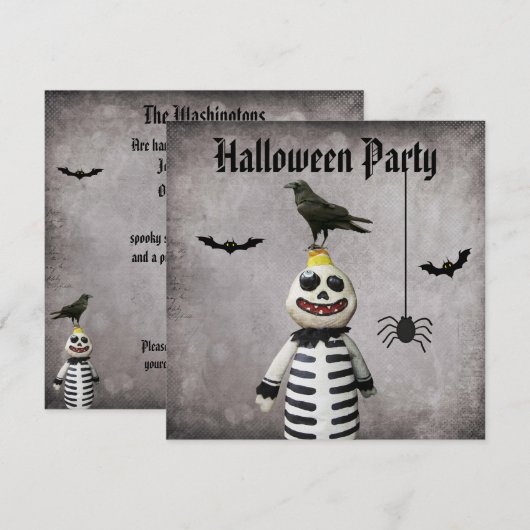 Wunderliches Monster-u. Einladung (Vorne/Hinten)