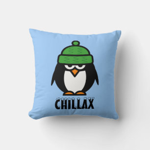 Wunderliches Penguin-Cartoon Throwkissen chillax Kissen
