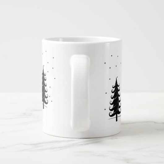 Wunderliches Ren Jumbo-Tasse (Rückseite)