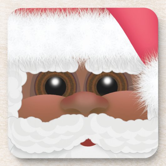 Wunderliches Schwarzes oder Afroamerikaner Untersetzer (Vorderseite)