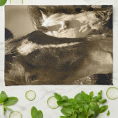 Wunderliches Stallions-PferdeGeschirrtuch Küchentuch (Gefaltet)