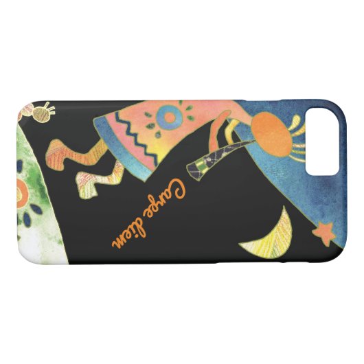 Wunderliches Stammes- Kokopelli Case-Mate iPhone Hülle (Rückseite (Horizontal))