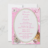 Wunderliches Tee-Party des Alice im Einladung (Rückseite)