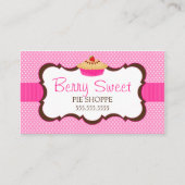 Wunderliches Torten-Bäckerei-Rosa Visitenkarte (Vorderseite)