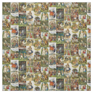 Wunderliches Twillgewebe der Alicen im Wunderland Stoff