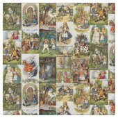 Wunderliches Twillgewebe der Alicen im Wunderland Stoff (Nahaufnahme)