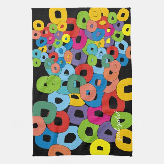 Wunderliches und flippiges Kunst-Geschirrtuch Handtuch (Vertikal)