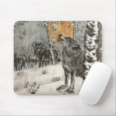 Wunderliches Wölfe mousepad (Mit Mouse)