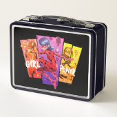 Wundermädchen | Girl-Power Metall Brotdose (Rückseite)